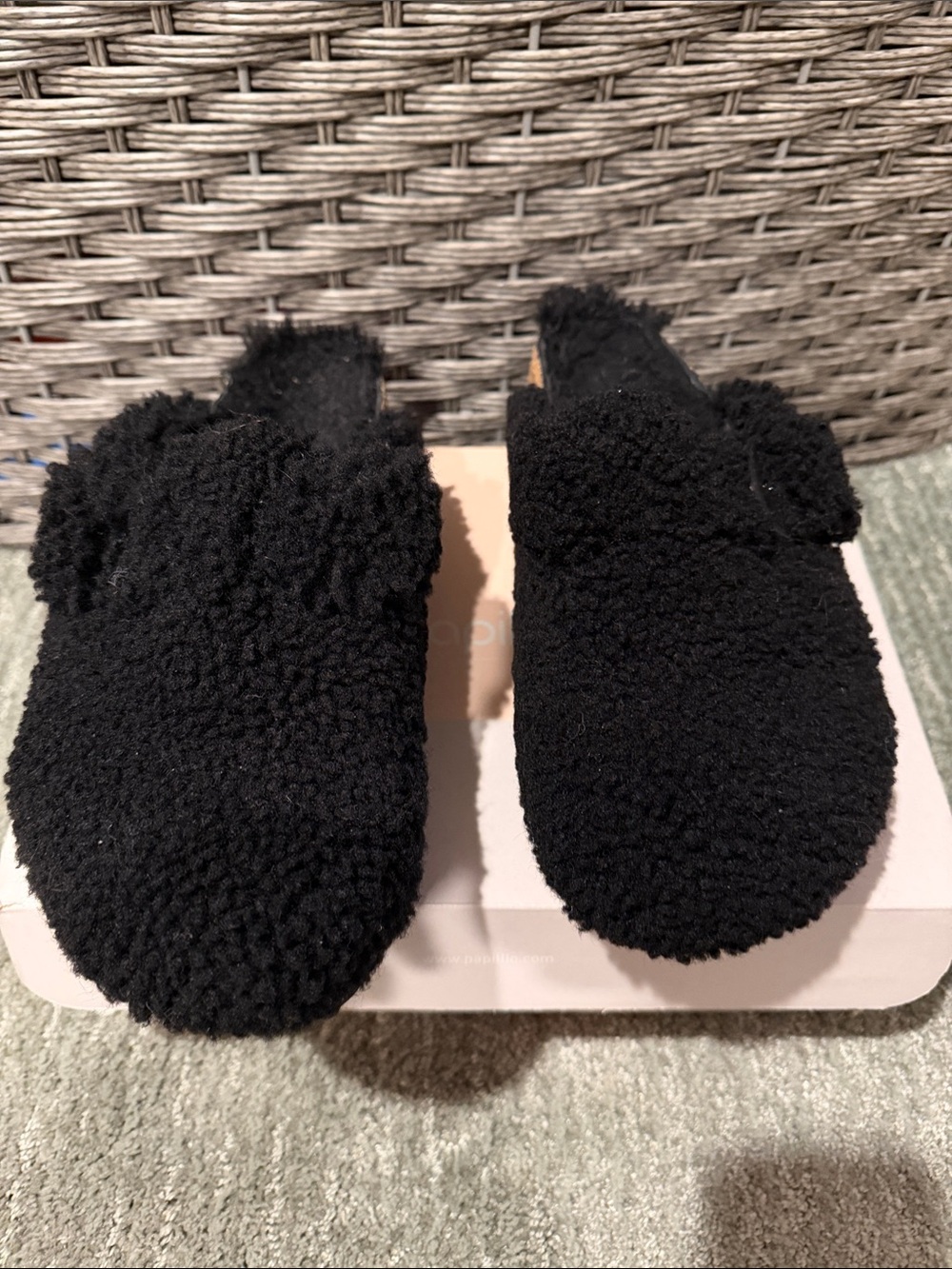 Birkenstock Boston big buckle pap teddy black 39